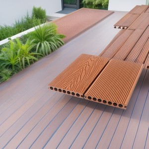 Nouveau 2026 – Planche de terrasse WPC co-extrudée 142*22mm – Revêtement composite extérieur moderne à clipser, étanche pour jardin et piscine - Product Image 3