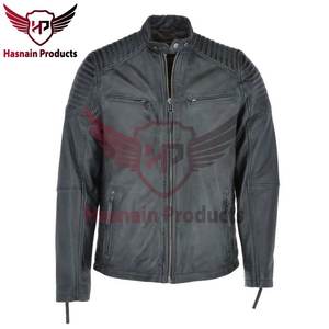 Veste de motard en cuir noir personnalisée unique pour hommes, matière supérieure, vêtements d'extérieur de moto élégants avec bord ultime, style High Street - Product Image 4