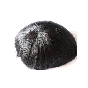 Pelo Remy de alta calidad Topeté 100% pelucas de frente con pegamento de cabello humano indio para hombres listos para usar Sistema de cabello de encaje - Product Image 1