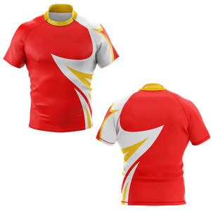 Maillot de rugby imprimé de la meilleure qualité/maillot de rugby léger à col rond à vendre - Product Image 6