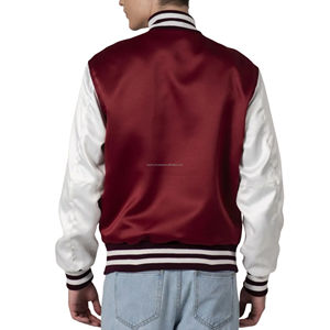 Proveedor Mayorista de Chaquetas Varsity Americanas Vintage Personalizadas, Unisex, con Parches, Transpirables, Brillantes y Ligeras, para Equipos de Béisbol - Product Image 2