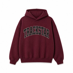 Sudadera con Capucha Trackstar para Hombre y Mujer, con Logotipo Personalizado, Hombros Caídos, Estilo Urbano, Fabricante de Sudaderas, Pedido al por Mayor TS-HD-069 - Product Image 5
