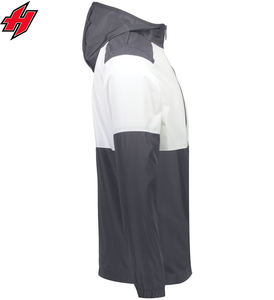 Chaqueta para correr para hombre personalizada al por mayor, nueva moda, capucha cortavientos de lona transpirable para pista de escalada, servicio OEM disponible - Product Image 3