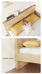 Wholesale Solid Wood Frame Queen king Size <strong>Bed</strong> Simple <strong>Double</strong> <strong>Bed</strong> Storage <strong>Beds</strong> Bedroom Set Furniture With Cabinet - Product Image 4