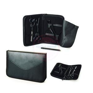 Kit de herramientas para extensión de pelo, alicates y tijeras de acero inoxidable, estuche con cremallera, Logo personalizado - Product Image 6