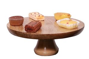 Penyangga kue kayu berkualitas baik alat kue buatan tangan bentuk bulat penjualan laris menarik pajangan kue kayu berdiri - Product Image 2