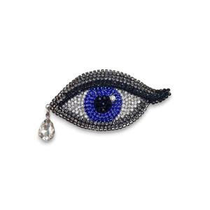 Broche de plumas negras con cristal bordado a mano lingote alambre con cuentas de cobre para fiesta de niños boda compromiso regalo de moda - Product Image 4