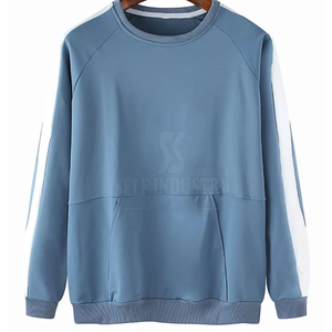 Wash personnalisé lourd sweat-shirt hommes surdimensionné Vintage lavé sweats à col rond hommes - Product Image 1