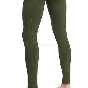 Taille haute hommes Gym formation Leggings nouvelle qualité pantalons de Yoga fermeture élastique imprimé Polyester Spandex coton matériel tricoté - Product Image 6