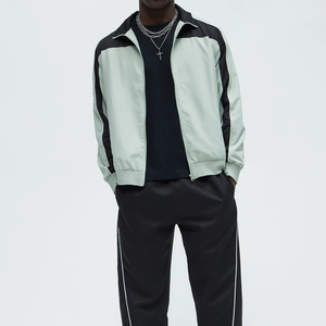 Veste coupe-vent tendance pour homme, personnalisée, à blocs de couleur, confortable, imperméable, respirante, pour l'extérieur - Product Image 2