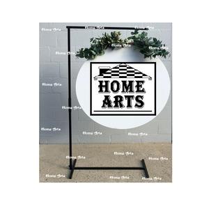 ฉากหลังเหล็กทำด้วยมือดีไซน์ที่เป็นเอกลักษณ์ฉากหลังขนาดปรับแต่งได้คุณภาพเยี่ยมสำหรับงานแต่งงานและของตกแต่งงานอีเวนต์ - Product Image 1