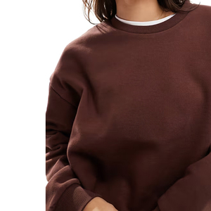 Sudadera de Mujer de Moda, Diseño Nuevo, Logotipo Personalizado, Invierno, Cómoda, Ajustada, Estilo Urbano, Color Liso, con Servicio OEM, Venta al Por Mayor - Product Image 3