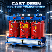 Petits transformateurs de la série SCB en résine coulée, type sec, triphasés, non inflammables, unité de distribution d'énergie de 10 kV à 400 V