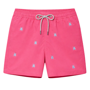 <b>Men</b> <b>Pink</b> Swim <b>Shorts</b> Quick Dry Beach Trunks Elastic Waist Drawstring Lightweight Summer Swimming <b>Shorts</b> - Product Image 1