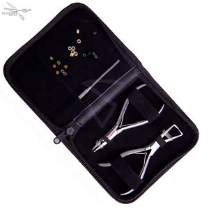 Kit de 2 Pinzas para Extensiones de Cabello de Acero Inoxidable, Juego de Pinzas para Remover Extensiones de Cabello con Cinta Adhesiva, con Bolsa con Cierre - Product Image 1