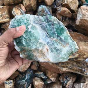 ฟลูออไรต์หลายชนิด ขายส่งจำนวนมาก หินดิบ หินพลอยดิบ ฟลูออไรต์สีเขียว ฟลูออไรต์สีน้ำเงิน หินดิบ - Product Image 1