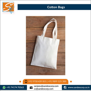 Fournisseur indien en grande quantité de sacs à provisions en coton cardé recyclé 100% de bonne qualité à un prix raisonnable - Product Image 3