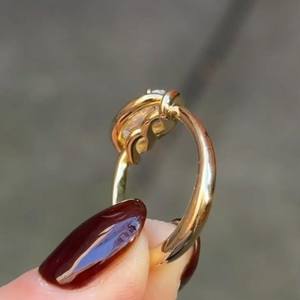 Anillo de boda moderno solitario de oro amarillo de 14 quilates, anillo de diamante cultivado en laboratorio de corte ovalado de 1,51 CT, regalo de aniversario para su persona especial - Product Image 2