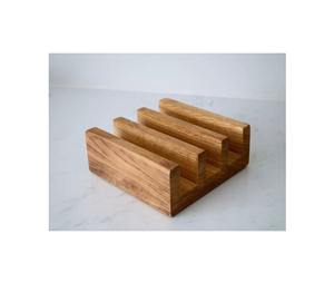 Support de planche à découper en bois de qualité incroyable Support de rangement ménager Porte-baguettes Supports détachables Design antique - Product Image 1