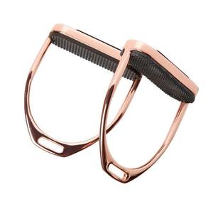 Nueva llegada de acero inoxidable Flexible Junta caballo estribos ajustable ligero ecuestre fábrica OEM fabricante de exportación - Product Image 5