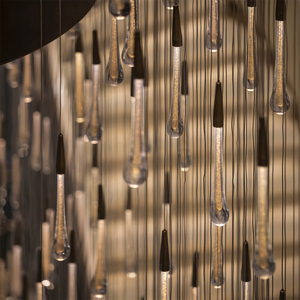 Fabbrica diretta sala banchetti Hotel Lobby Villa <span class=keywords><strong>ingresso</strong></span> decorazione acqua goccia <span class=keywords><strong>lampadario</strong></span> personalizzato <span class=keywords><strong>lampadario</strong></span> - Product Image 5