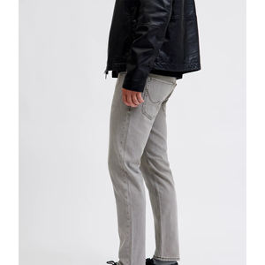 Jeans slim pour homme, stretch, taille mi-haute, jambe fuselée, décontracté, mode de rue, vente en gros, pantalon skinny personnalisé, délavé, vintage, évasé - Product Image 4