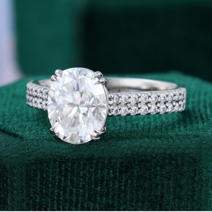 925 Sterling Silver Radiant Cut Moissanite Solitaire Wedding <b>Ring</b> Women's Huge Size Hidden Halo Engagement Gift Fine <b>Toe</b> <b>Ring</b> - Product Image 6