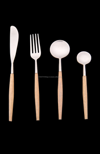 ล่าสุดไม้ตะวันตก Flatware สแตนเลสสตีลชุดช้อนส้อมมีดช้อนส้อมชุดบ้านชุดอาหารเย็น - Product Image 6