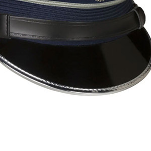 Insignia de metal de calidad premium, gorras de pico azul marino, tocado hecho en fábrica, sombrero con visera, gorra ceremonial marinera elegante ajustable - Product Image 4