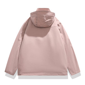 Chaqueta de Hombre Personalizada OEM, Ligera, Extragrande, de Softshell, Poliéster y Nailon, Tejida, con Estampado Completo, Cortavientos, con Capucha, Sublimación Total - Product Image 6