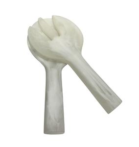 Nouveau design fait à la main, qualité supérieure, ensemble de service à salade en résine de styles supérieurs, ensemble cuillère fourchette à long manche, prix de gros - Product Image 5