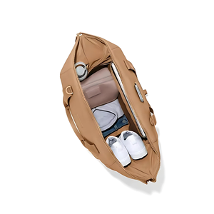 กระเป๋าเดินทางแบบดัฟเฟิลคุณภาพสูง หรูหรา สไตล์ลำลอง เป็นมิตรกับสิ่งแวดล้อม ความจุขนาดใหญ่ กันน้ำ ทำจากหนังวัวแท้ ทนทาน เหมาะสำหรับเดินทางค้างคืน ออกกำลังกาย - Product Image 5