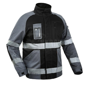 Veste d'hiver réfléchissante détachable Protection de sécurité Vêtements de travail imperméables avec multi-poches - Product Image 1