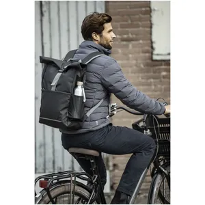Mochila Ecológica Roll-Top Promocional Aqua para la Escuela y el Trabajo - Product Image 2
