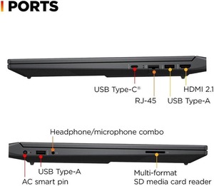 โน้ตบุ๊กเกมมิ่ง ORIGINAL H/P Victus ขนาด 15.6 นิ้ว หน้าจอ FHD 144Hz |   AMD Ryzen 5-7535HS เทียบกับ I7-11800H |   เอเอ็มดี RX 6550M |   คีย์บอร์ดแบบมีไฟพื้นหลัง - Product Image 2
