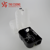 Station d'appât en plastique noir et Transparent de haute qualité pour les rongeurs Pièges à souris à installation facile Tueur de taupes sûr et efficace