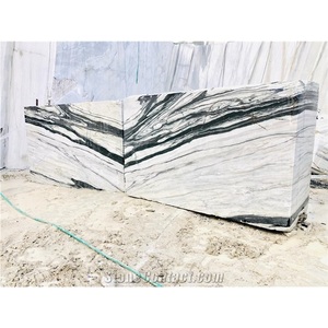 Collection de marbre de la voie lactée Design moderne Blocs de marbre de calcite naturelle Finition de surface polie aiguisée pour les sols de villas de cuisine - Product Image 3