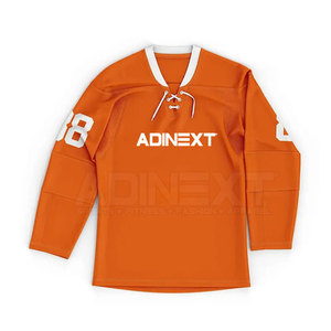 Service OEM, nouvelle arrivée, maillot de hockey sur glace de haute qualité, 100% polyester, couleur et logo personnalisés, unisexe, adultes, nom d'équipe personnalisé - Product Image 4