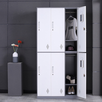 Salles de classe de l'école vêtements de gymnastique casiers à air coloré acier Six portes multi-fonction armoire de rangement