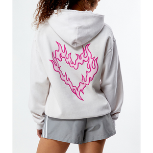 Exclusiva mujer Sudadera con capucha de gran tamaño 100% Material de algodón transpirable logotipo personalizado impresión Streetwear sólido servicio OEM - Product Image 4