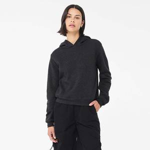 เสื้อฮู้ดครอปมีซับในขนแกะสำหรับผู้หญิง มีกระเป๋า - Product Image 4