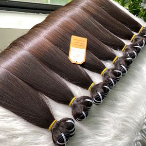 Proveedor vietnamita ofrece extensiones de cabello virgen recto de hueso de Punta marrón natural a un precio económico para mujeres negras - Product Image 5