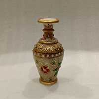 Vase à fleurs en marbre peint à la main, artisanat en pierre, objet de collection Feng Shui, motifs variés (croix, animaux, anges, mascottes, religieux, amour)