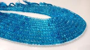 Cuentas Redondas Lisas de Topacio Azul Suizo Natural de 8 mm, Se Venden por Hebra de 8 Pulgadas de Largo, Cuentas de Piedras Preciosas - Product Image 4