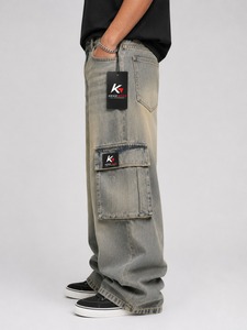 Pantalones Cargo Casuales para Hombre, 100% Algodón, Alta Calidad, Transpirables, Ligeros, con Cierre de Cremallera y Múltiples Bolsillos, Venta al Por Mayor - Product Image 2
