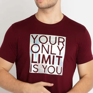 Camisetas de Hombre de Color Sólido 100% Algodón a Precio Económico, Transpirables, Ecológicas, de Manga Corta, con Estampado Digital, Gran Venta, Nueva Llegada - Product Image 5