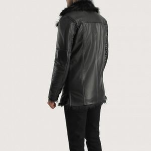 Chaqueta Bomber de Cuero Casual para Hombre al por Mayor de Pakistán con Tela de Lona, Nuevo Diseño OEM para Motocicleta, Cinturón Lateral, Impermeable para Invierno - Product Image 5