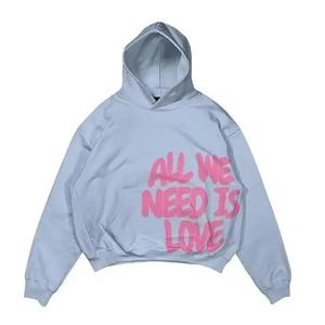 Sudadera con capucha Unisex de algodón 100% de alta calidad, lavado ácido personalizado, estampado suelto, cremallera completa, estilo callejero para hombres y mujeres para invierno - Product Image 2