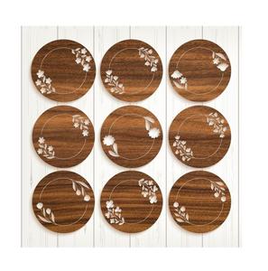 Ensemble de sous-verres en marbre imprimés de qualité supérieure sous-verres à thé de haute qualité vaisselle tapis et tampons décor de table à la maison et sous-verres en pierre quotidiens - Product Image 4