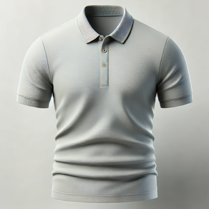 เสื้อยืดโปโลแห้งเร็วสำหรับผู้ชายแบบลำลองสำหรับผู้ชายเสื้อยืดแบบถักลายสีพื้นไม่เหมือนใครพิมพ์ลายไซส์ใหญ่พิเศษเทคนิคการถักทอแขนสั้น - Product Image 3